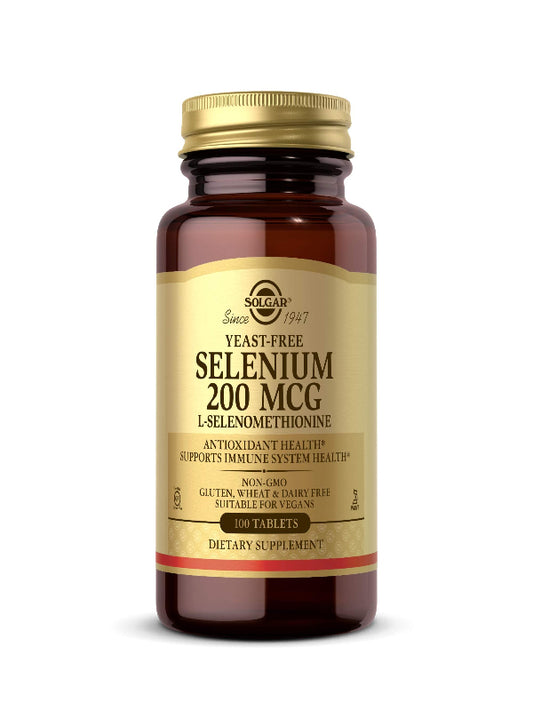 Solgar Yeast-Free Selenium 200 mcg, 250 Tablets - Supports Antioxidant & Immune System Health - Non-GMO, Vegan, Gluten Free, Dairy Free, Kosher - 250 Servings Nirvana Guru