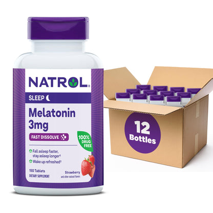 Natrol Melatonin 3 mg Time Release, Dietary Supplement to Minimize Wake Ups, Nighttime Sleep Aid, 100 Tablets, Up to a 100 Day Supply Nirvana Guru