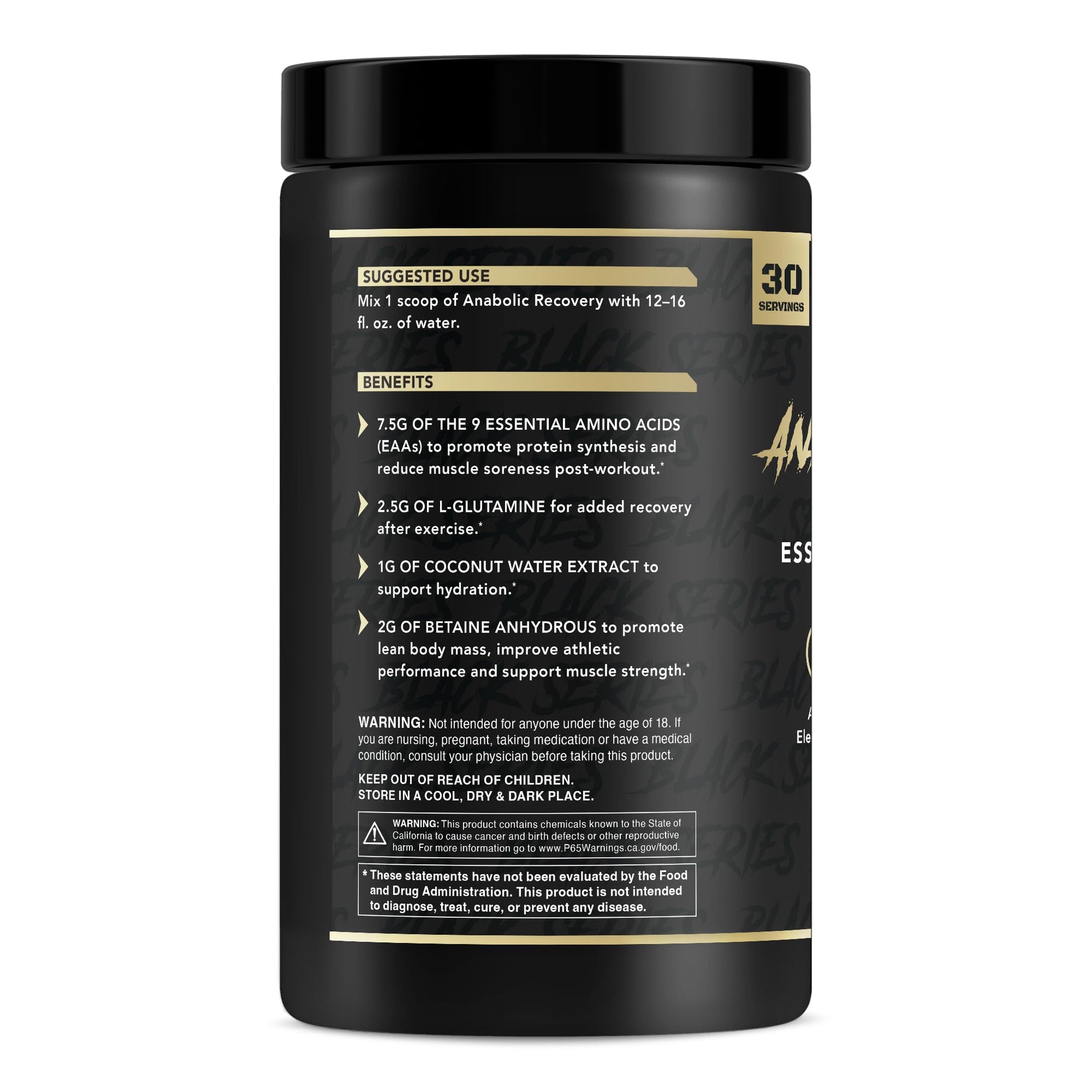 Anabolic Warfare Anabolic Recovery Essential Amino Acid Blend - Post-Workout Recovery & Premium Hydration to Build Muscle (Tropical Tornado, 30 Servings) Nirvana Guru