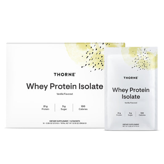 THORNE - Whey Protein Isolate - 21 Grams of Easy-to-Digest Whey Protein Powder - NSF Certified for Sport - Vanilla - 29.5 Ounces - 30 Servings - Nirvana Guru