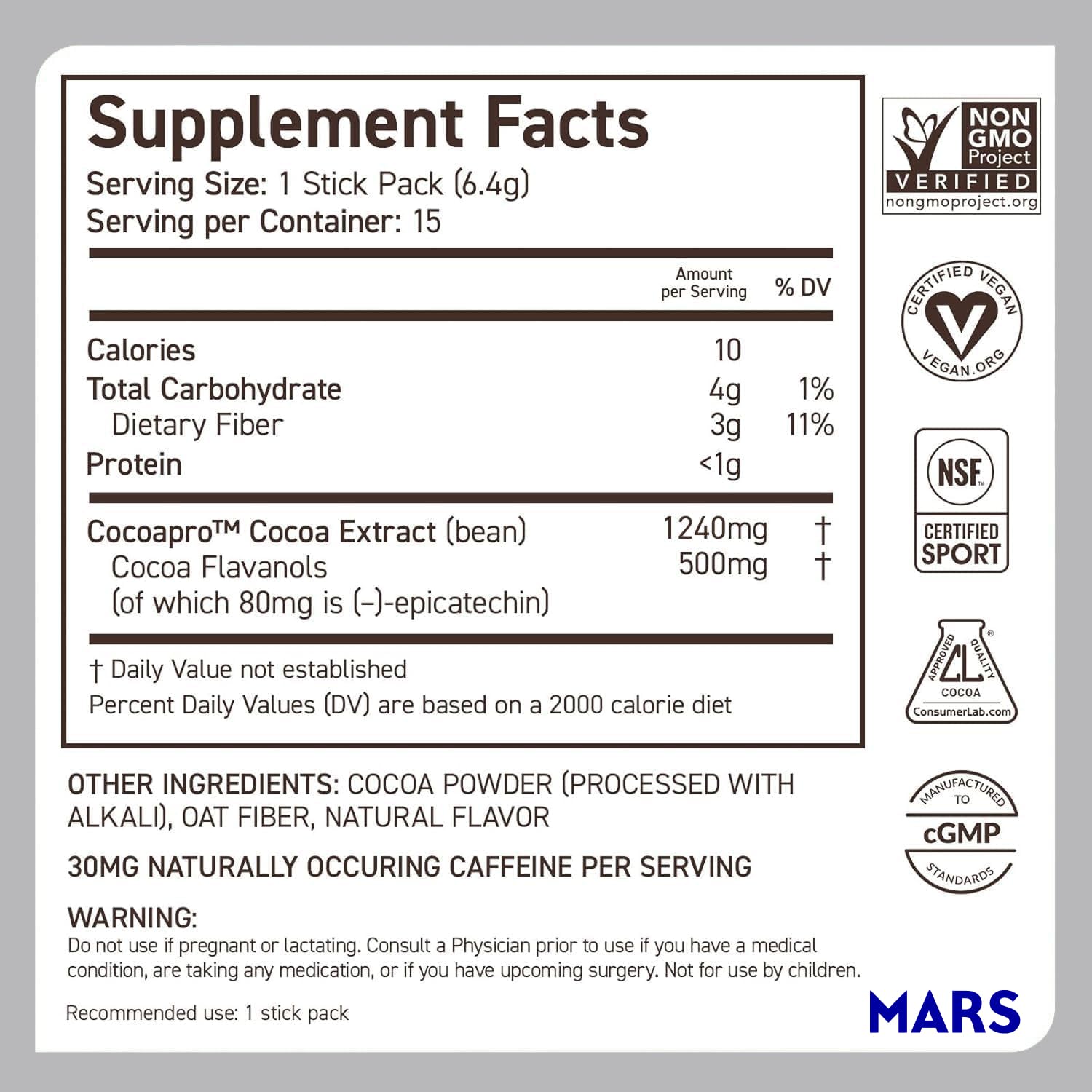 CocoaVia Cardio Health Cocoa Powder, 30 Servings, 500mg Cocoa Flavanols, Support Heart Health, Boost Nitric Oxide, Improve Circulation, Energy, Preworkout, Vegan, Dark Chocolate Cacao Nirvana Guru