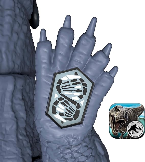 Mattel Jurassic World Rebirth Gigantic Thrashers Dinosaur Figure, Purussaurus Large Species Toy, 2 Rampage Attacks, Digital Play nirvanaguru