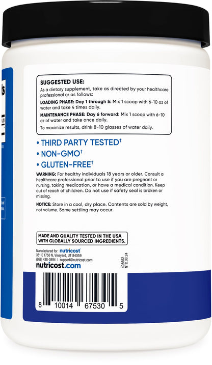 Nutricost Creatine Monohydrate Micronized Powder 500G, 5000mg Per Serv (5g) - 100 Servings, 17.9 Oz Nirvana Guru