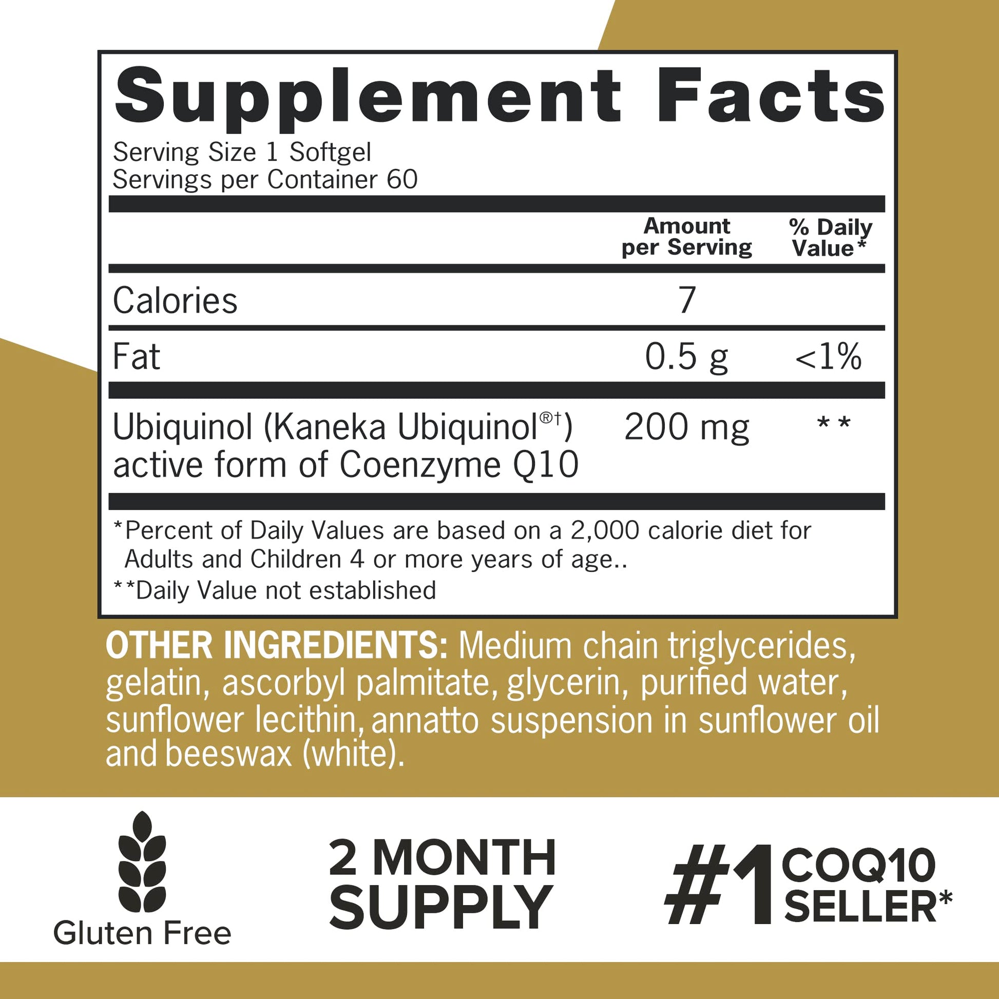 Qunol Ubiquinol CoQ10 200mg Softgels, Powerful Antioxidant for Heart and Vascular Health, Essential for Energy Production, Natural Supplement Active Form of CoQ10, 60ct Softgels Nirvana Guru