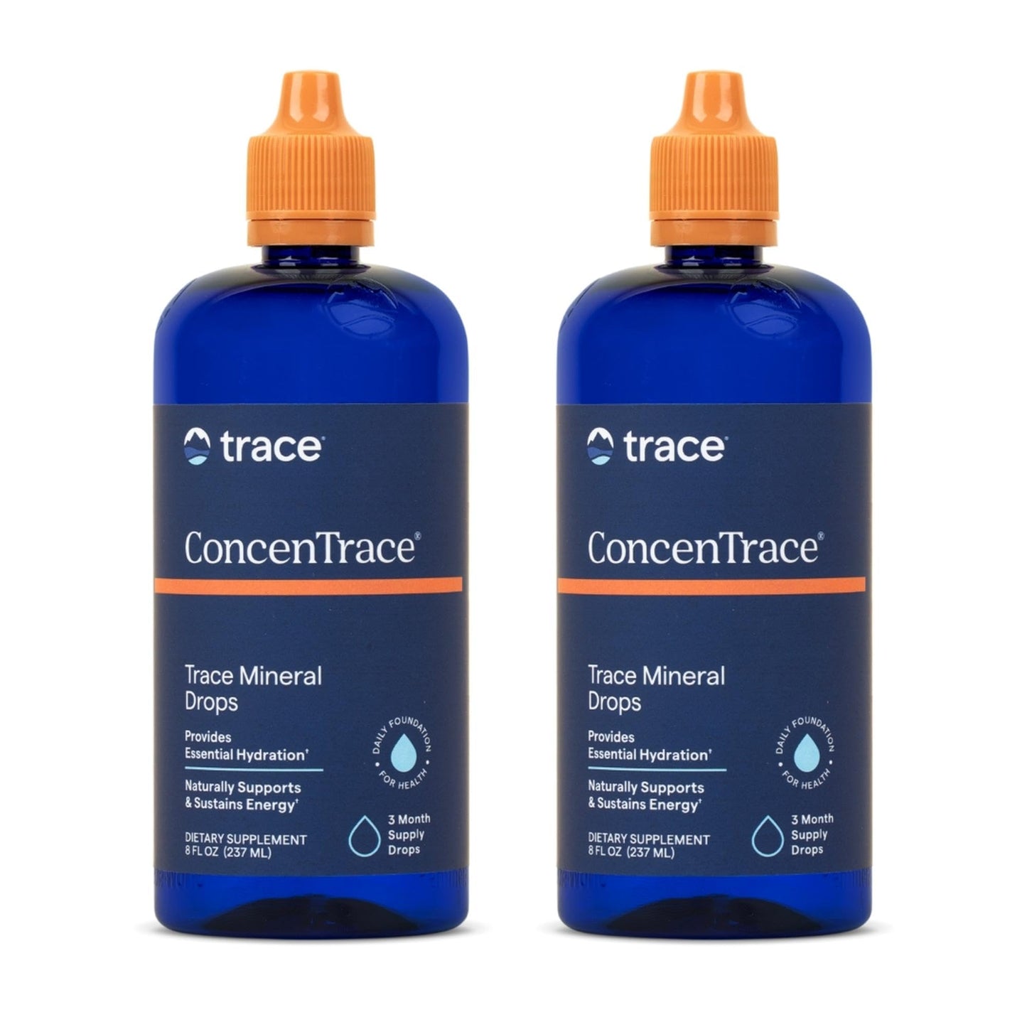 Trace Minerals ConcenTrace Trace Mineral Drops | All-Natural Liquid Minerals | Replenishes Electrolytes & Supports Hydration, Energy, Mood, Muscles, Digestion, & Restful Sleep | 8 fl oz (96 Servings) Nirvana Guru