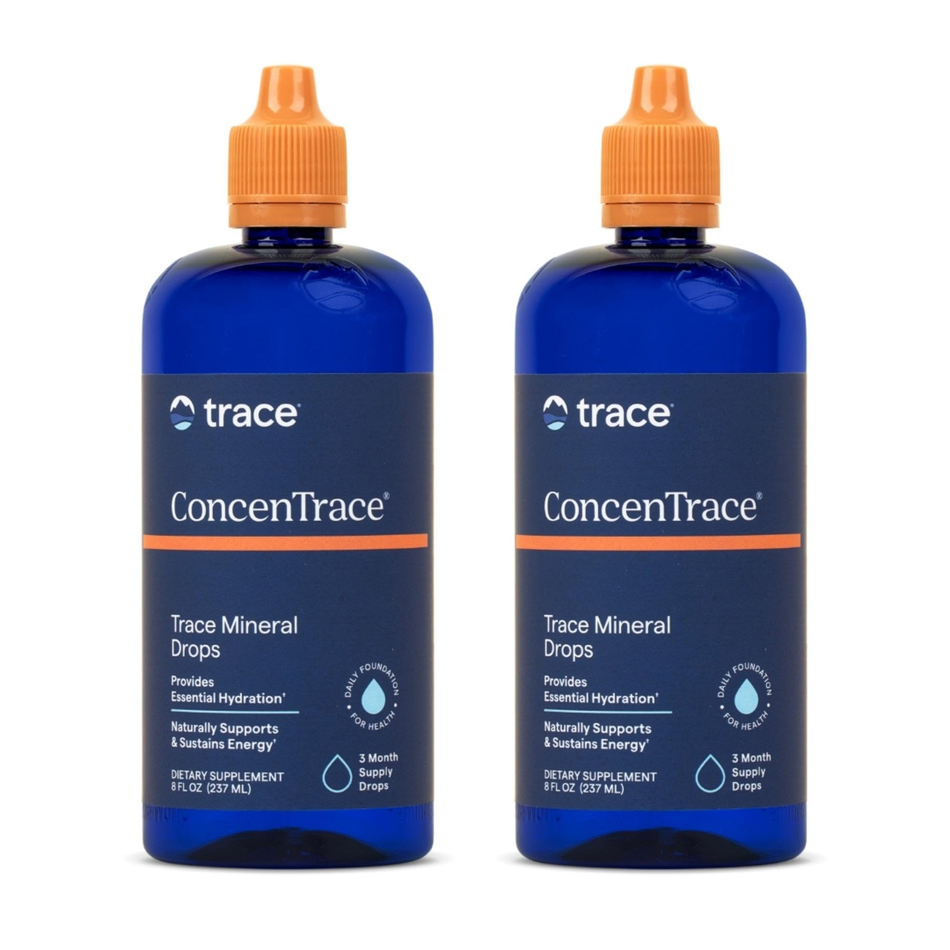 Trace Minerals ConcenTrace Trace Mineral Drops | All-Natural Liquid Minerals | Replenishes Electrolytes & Supports Hydration, Energy, Mood, Muscles, Digestion, & Restful Sleep | 8 fl oz (96 Servings) Nirvana Guru