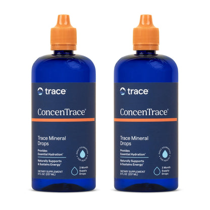 Trace Minerals ConcenTrace Trace Mineral Drops | All-Natural Liquid Minerals | Replenishes Electrolytes & Supports Hydration, Energy, Mood, Muscles, Digestion, & Restful Sleep | 8 fl oz (96 Servings) Nirvana Guru