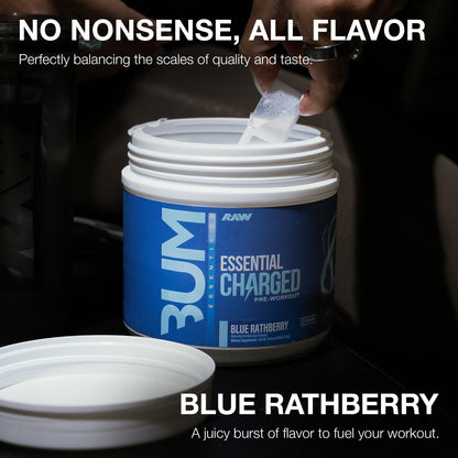 RAW Nutrition - Essential Pre - Chris Bumstead Pre Workout Formula, Sports Nutrition Pre-Workout Powders | Men & Womens Drink, Energy Powder for Working Out (Peach Mango)