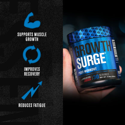 Jacked Factory Growth Surge Creatine Post Workout w/L-Carnitine - Daily Muscle Builder & Recovery Supplement with Creatine Monohydrate, Betaine, L-Carnitine L-Tartrate - 30 Servings, Swoleberry Nirvana Guru