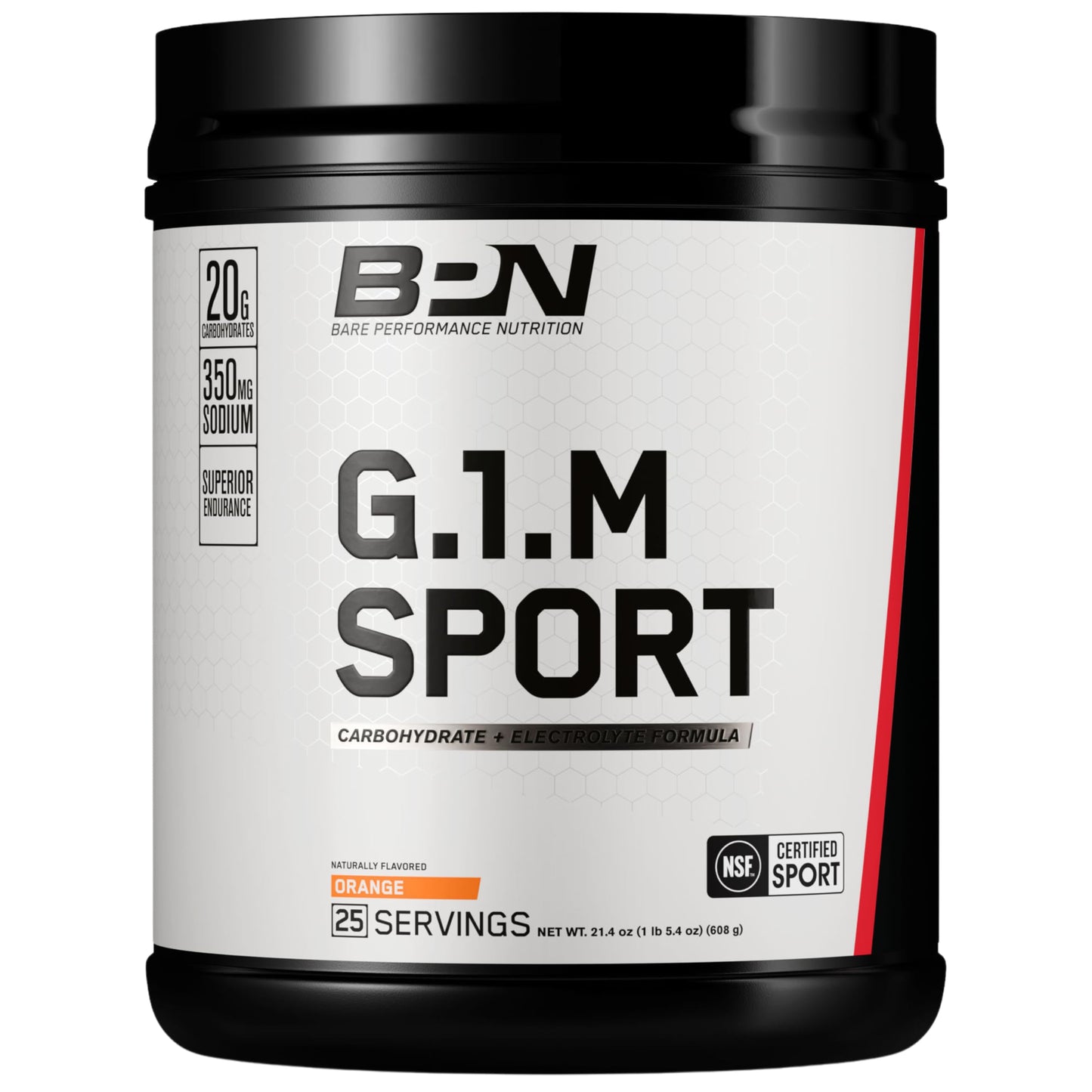 BARE PERFORMANCE NUTRITION, BPN G.1.M Go One More Sport, Endurance Training Fuel, Superior Carbohydrate & Electrolytes Powder Formula, Reduce Fatigue, Lemon Lime, 25 Servings