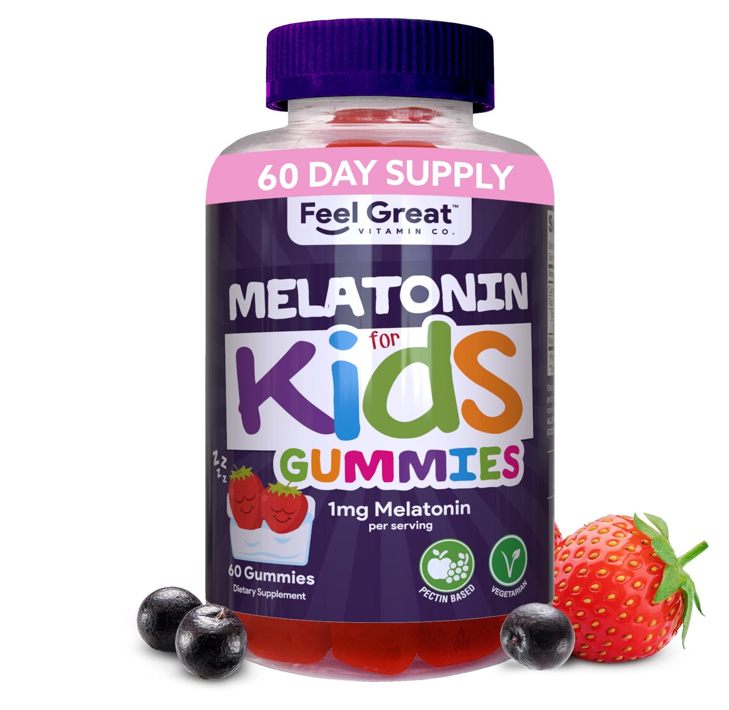 Feel Great Vitamin Co. Complete DHA Gummies for Kids | with Omega 3 6 9 + DHA, Vitamin C | Supports Healthy Brain Function, Vision & Heart Health | Gluten Free, Vegetarian | 60 Gummies Nirvana Guru