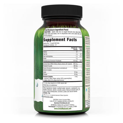 Irwin Naturals Maximum Strength 3-in-1 Carb Blocker - Neutralize Carbohydrates and Support Metabolism - 150 Liquid Softgels - Nirvana Guru