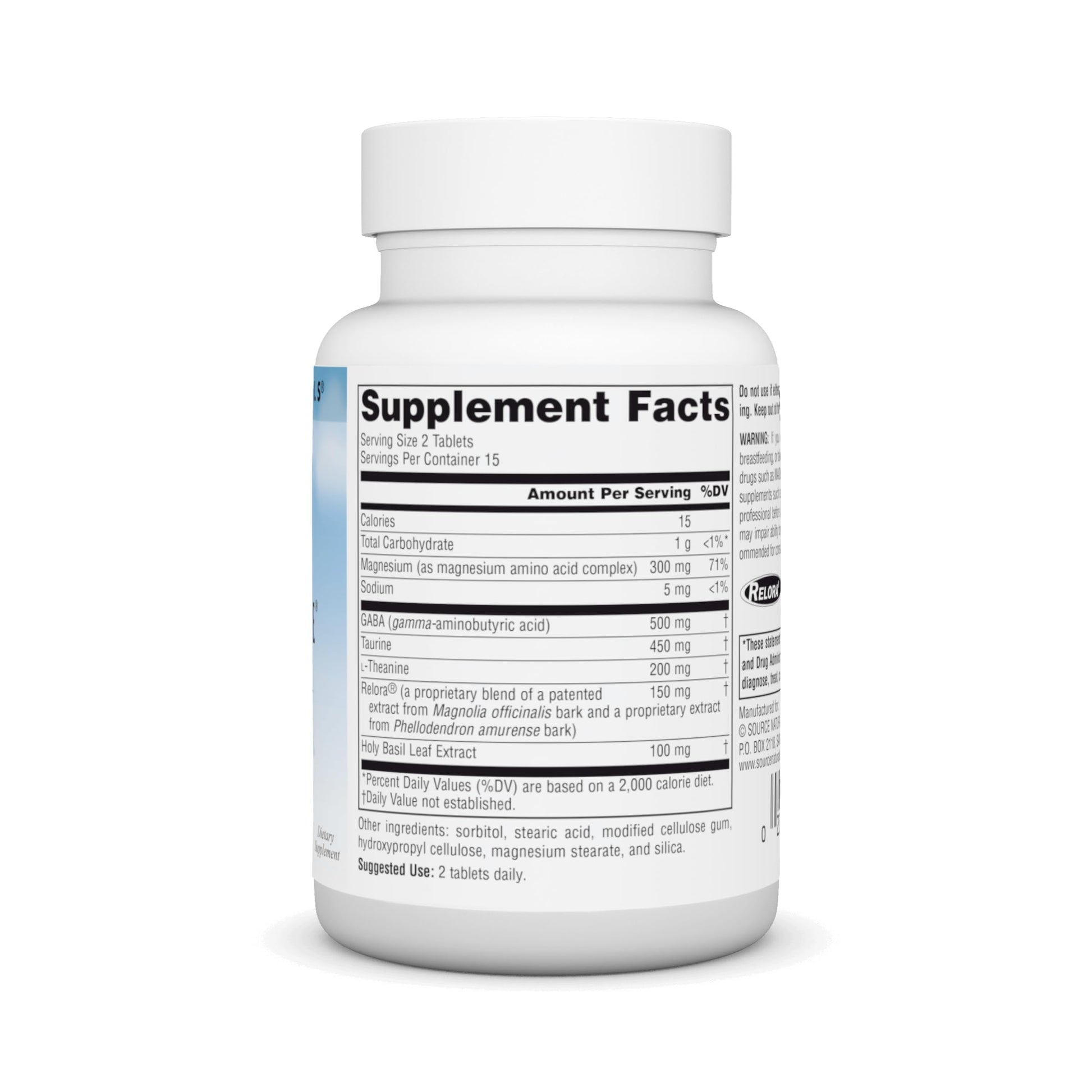 Source Naturals Theanine Serene with Relora, Calm Mind and Body* - 120 Tablets - Nirvana Guru