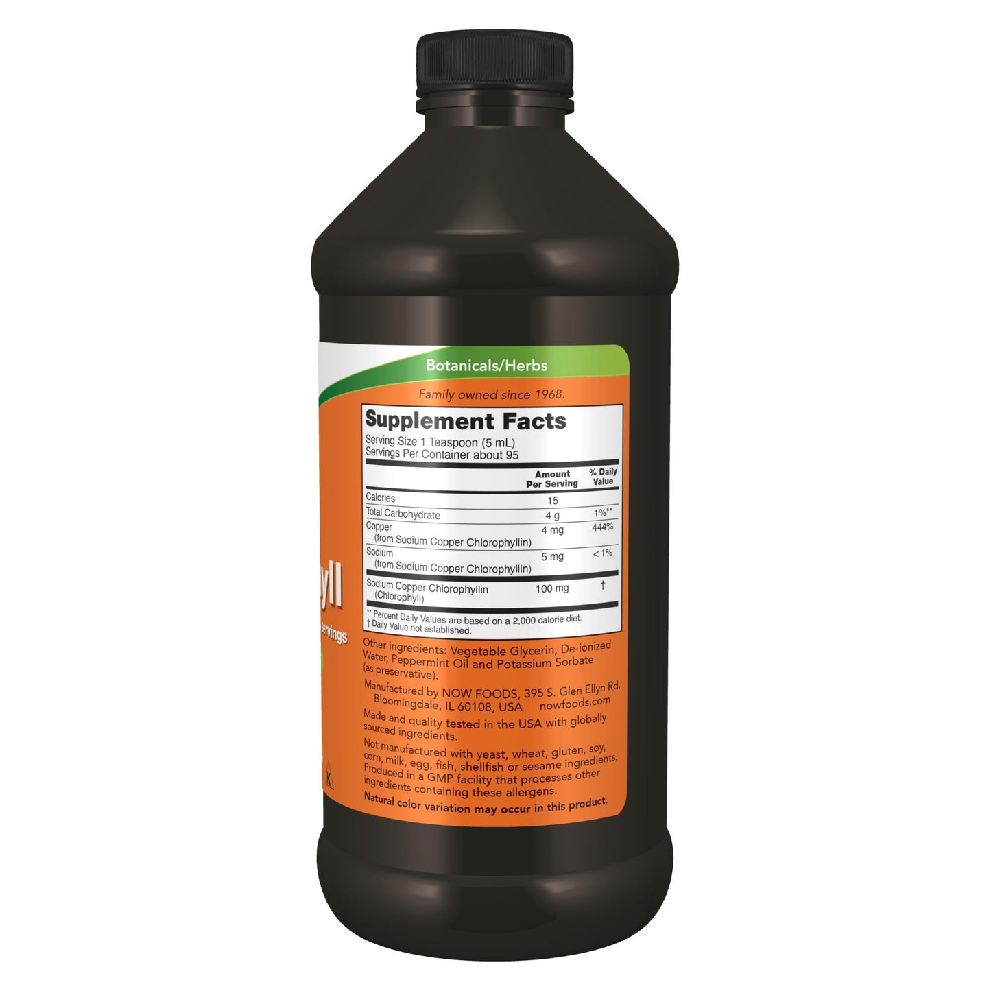 NOW Foods Supplements, Liquid Chlorophyll, Super Concentrated, Internal Deodorizer*,Boost Energy, Mint Flavor, 16-Ounce - Nirvana Guru