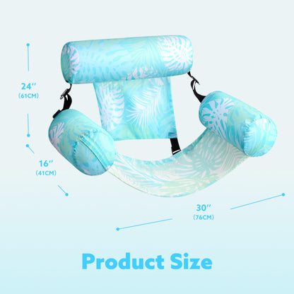 SLOOSH Inflatable Pool Floats Adult,2 Packs Floating Lounge Chairs,Blow up Pool Noodles for Adult Heavy Duty,Floating Chair for Party Summer Water Beach Lake Fun Nirvana Guru