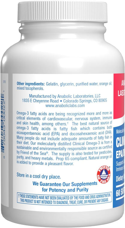 Omega 3 Fish Oil 1200 mg - Clinical DHA EPA Omega 3 Supplement with Burpless Fish Oil Brain Heart & Overall Health - Molecularly Distilled for Purity - Certified Sustainably Sourced (Orange Flavored) Nirvana Guru