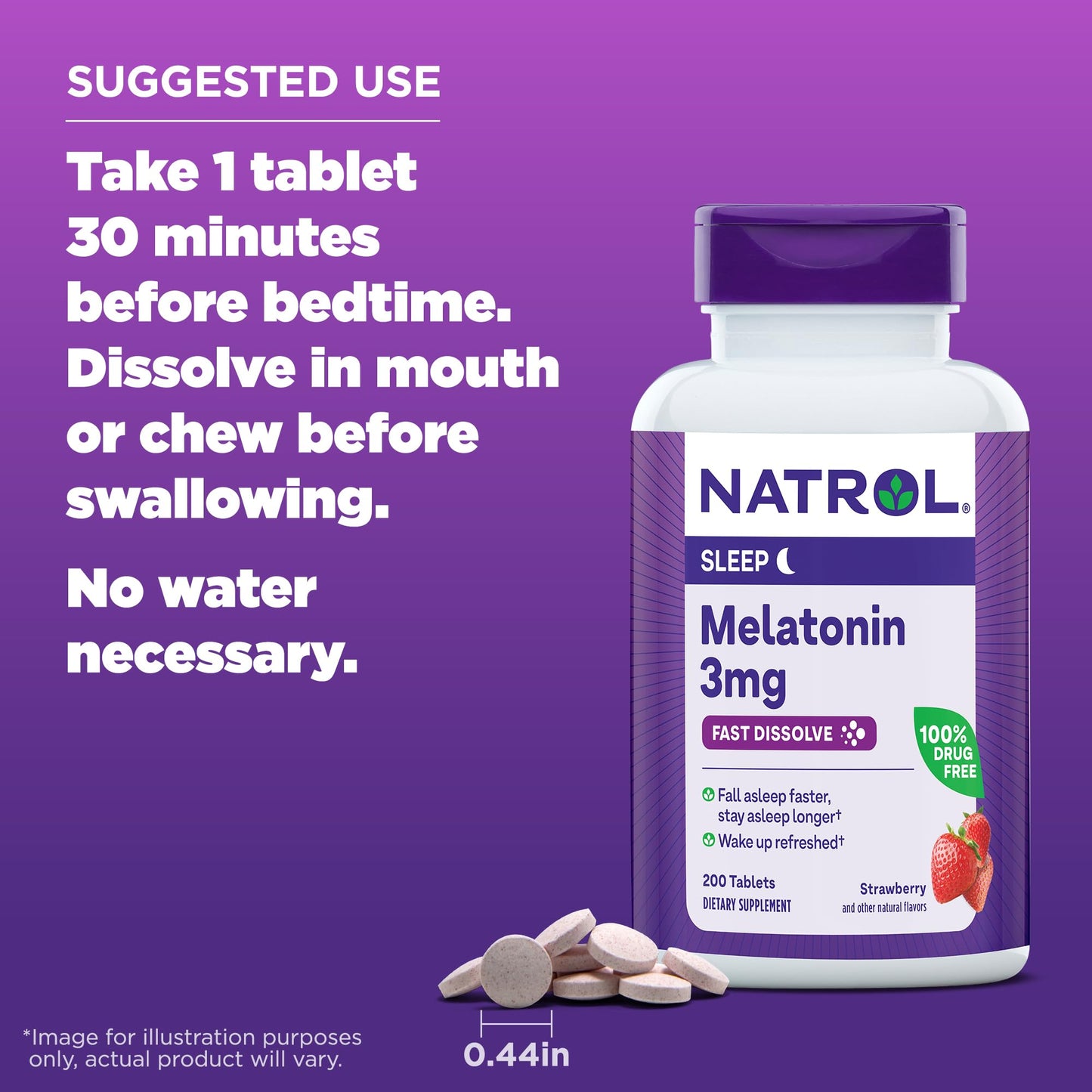 Natrol Melatonin 3 mg Time Release, Dietary Supplement to Minimize Wake Ups, Nighttime Sleep Aid, 100 Tablets, Up to a 100 Day Supply Nirvana Guru