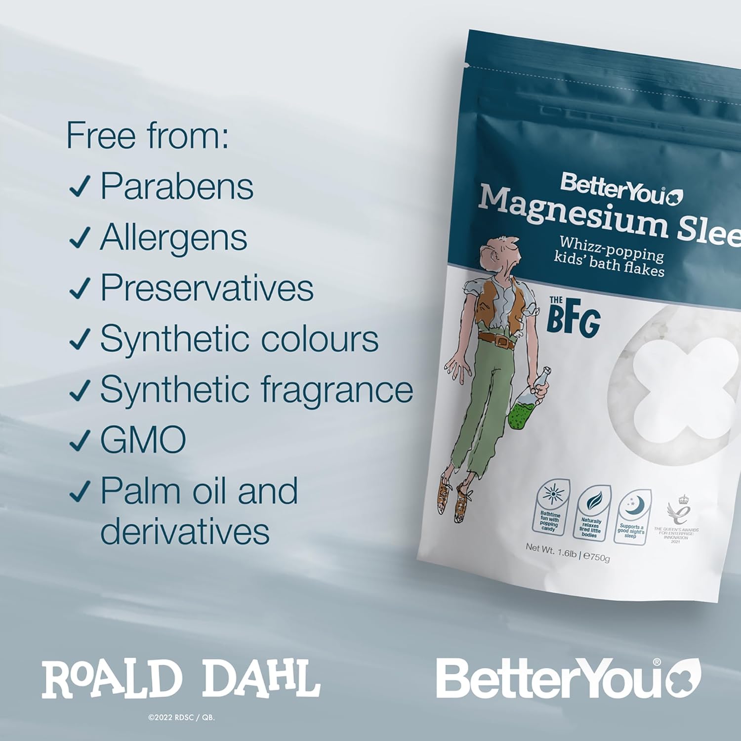 BetterYou Magnesium Sleep Kid’s Bath Flakes - Bath Salts With Popping Candy - Bath Soak With Natural Magnesium - Relaxing Lavender For Sleep - 1.6 lb - Nirvana Guru