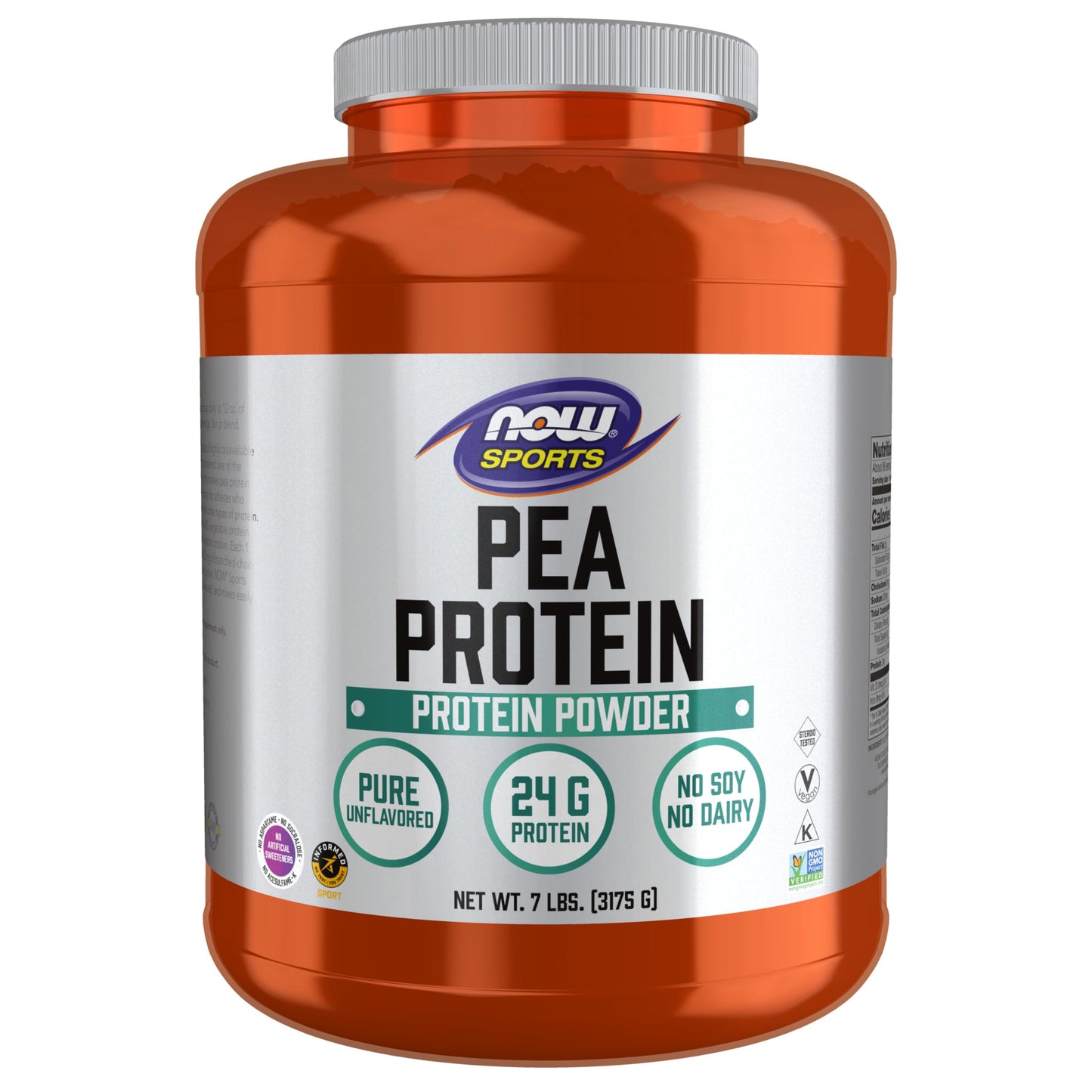 NOW Foods Sports Nutrition, Pea Protein 24 g, Fast Absorbing, Unflavored Powder, 2-Pound - Nirvana Guru