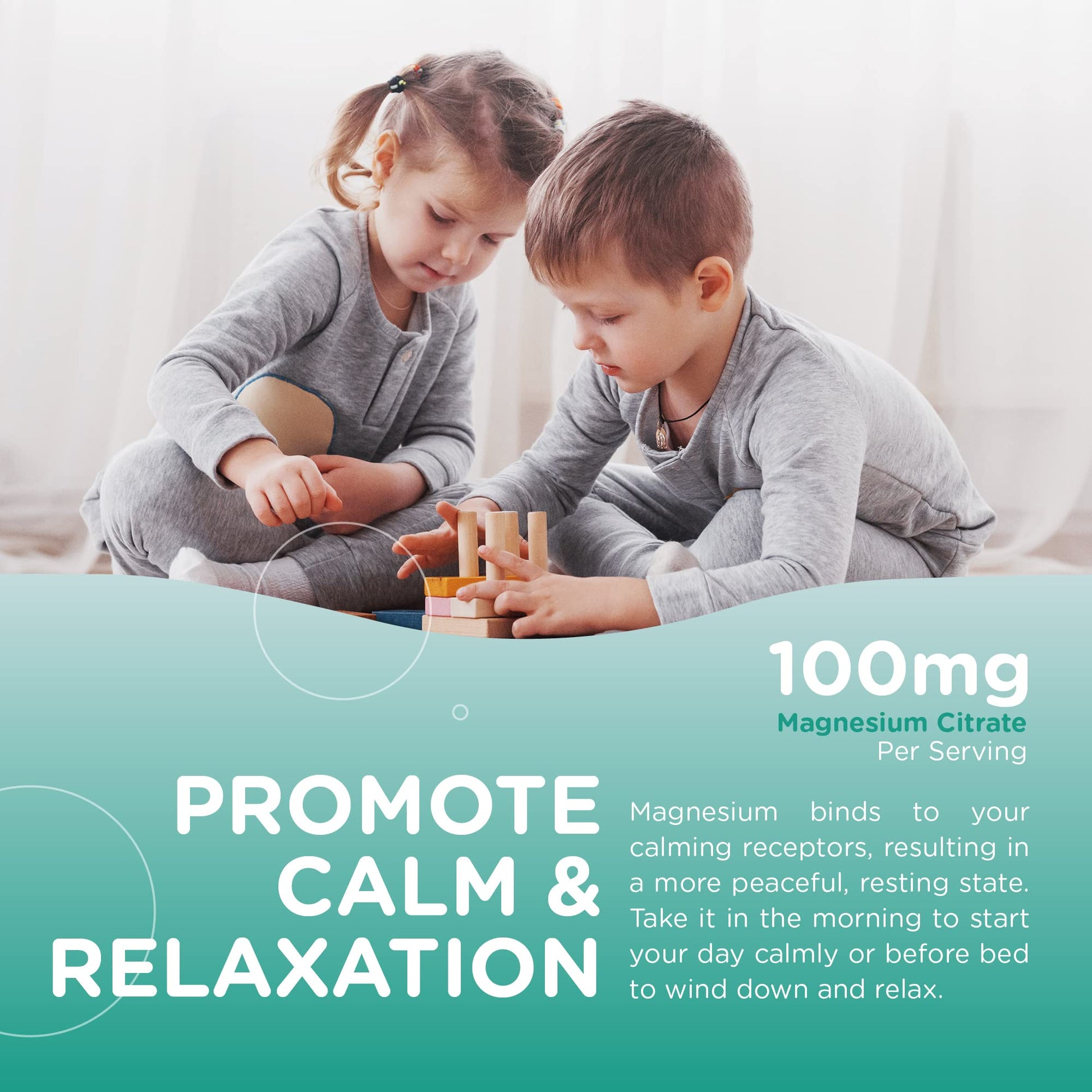 Chapter One Magnesium Gummies for Kids & Adults - Natural Calm Gummies - Calm Magnesium Citrate - Bone and Muscle Function Supplements for Kids & Adults - Mood Support, Kosher Apple Flavor (60) - Nirvana Guru