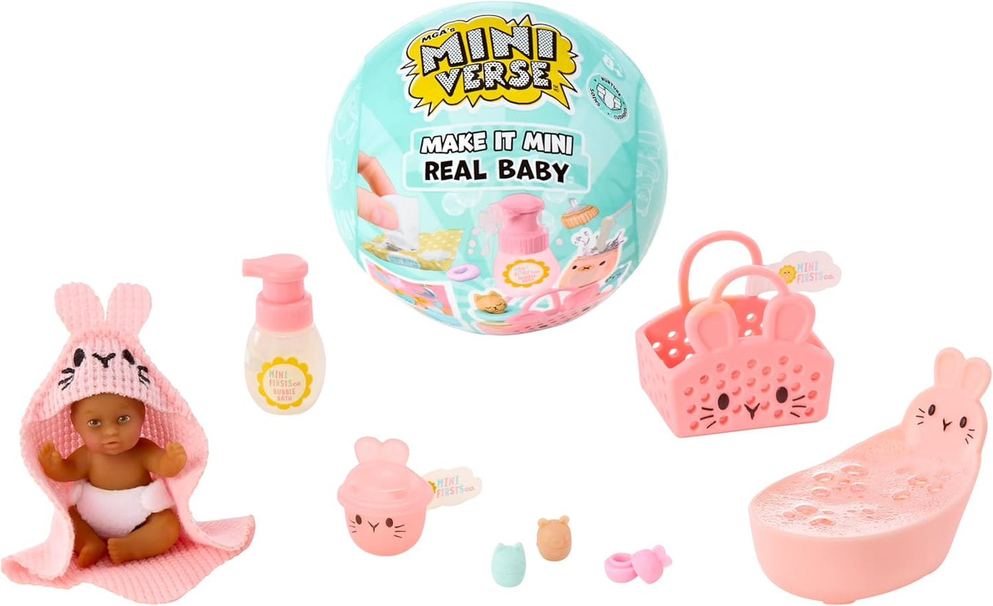 MGA's Miniverse Make It Mini Real Baby Nurture - Blind Packaging - Baby Care Themed Mini Collectibles - 8 Styles Including Rare Twins - Collectors, 8+ MINIVERSE