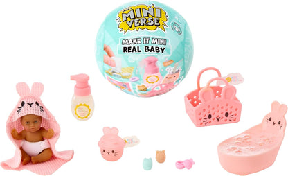 MGA's Miniverse Make It Mini Real Baby Nurture - Blind Packaging - Baby Care Themed Mini Collectibles - 8 Styles Including Rare Twins - Collectors, 8+ MINIVERSE