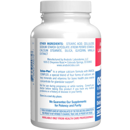 Osteo-Plex Bone Health Supplement for Women - Clinical Formula Bone Strength Supplement with Magnesium Calcium Vitamin D3 & Trace Minerals Complex - Easy to Swallow Gentle Tablets - 240 Count Nirvana Guru
