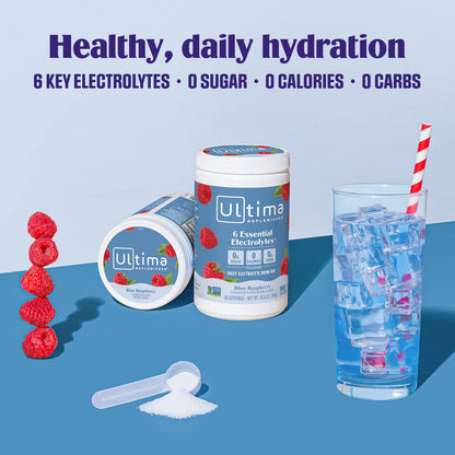 Ultima Replenisher Daily Electrolyte Powder Drink Mix – Sugar Free – Lemonade, 90 Servings – Hydration Powder with 6 Key Electrolytes and Trace Minerals – Keto Friendly, Vegan, Non-GMO - Nirvana Guru