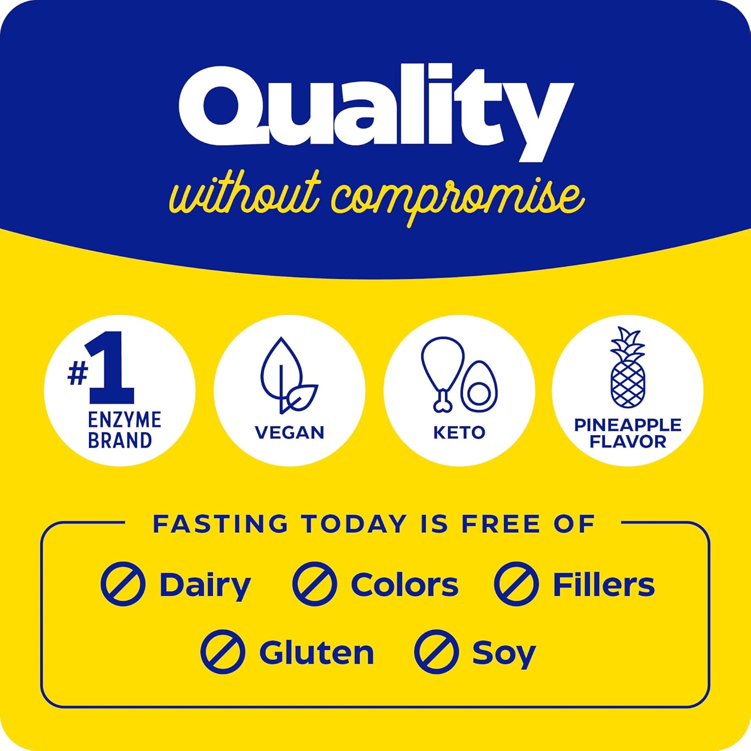 Enzymedica, Fasting Today, Intermittent Fasting Drink Mix with Electrolyte Powder Supplement for Hydration, Appetite and Muscle Health, Keto Friendly, Tropical Pineapple Flavor, 24 Servings - Nirvana Guru