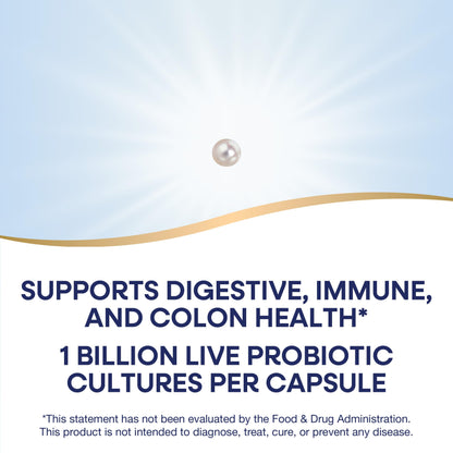 Nature's Way Acidophilus Probiotic Pearls, Supports Digestive Balance and Gut Health*, Protects Against Occasional Constipation and Bloating*, 1 Billion Live Cultures, 90 Softgels (Packaging May Vary) - Nirvana Guru