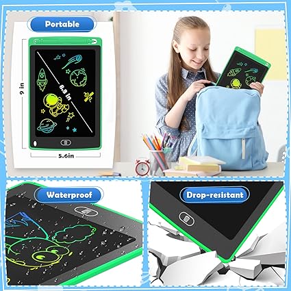 4 Pack LCD Writing Tablet for Kids, 8.5 Inch Colorful Doodle Board Drawing Tablet, Educational Learning Toys Birthday Gifts for Boys Girls Age 3 4 5 6 7 8 nirvanaguru