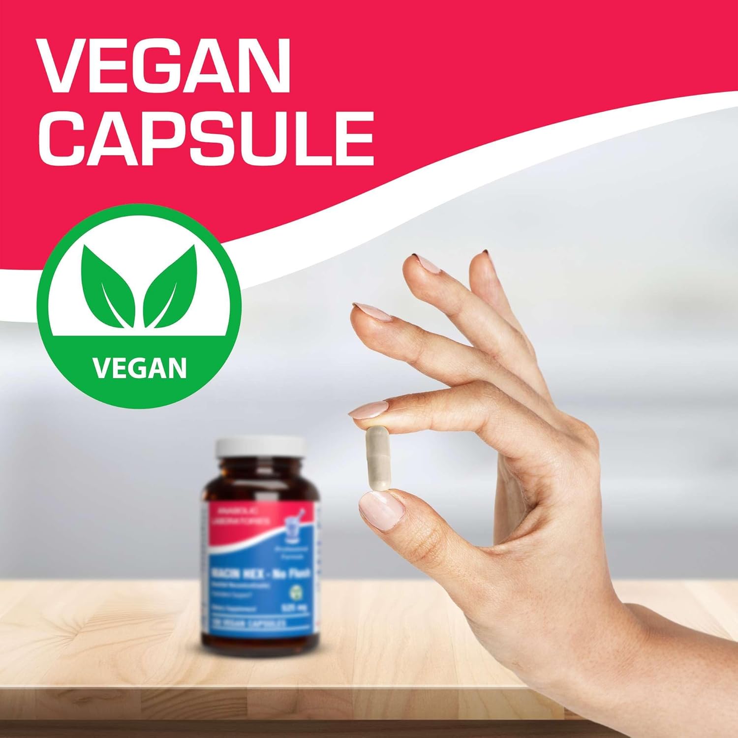 High Absorption Vitamin B3 Niacin Flush Free - Clinical Formula Flush Free Niacin Supplement from Inositol Hexanicotinate for Heart Skin & Nerve Support - Vegan Non-GMO Made in The USA - 100 Servings Nirvana Guru