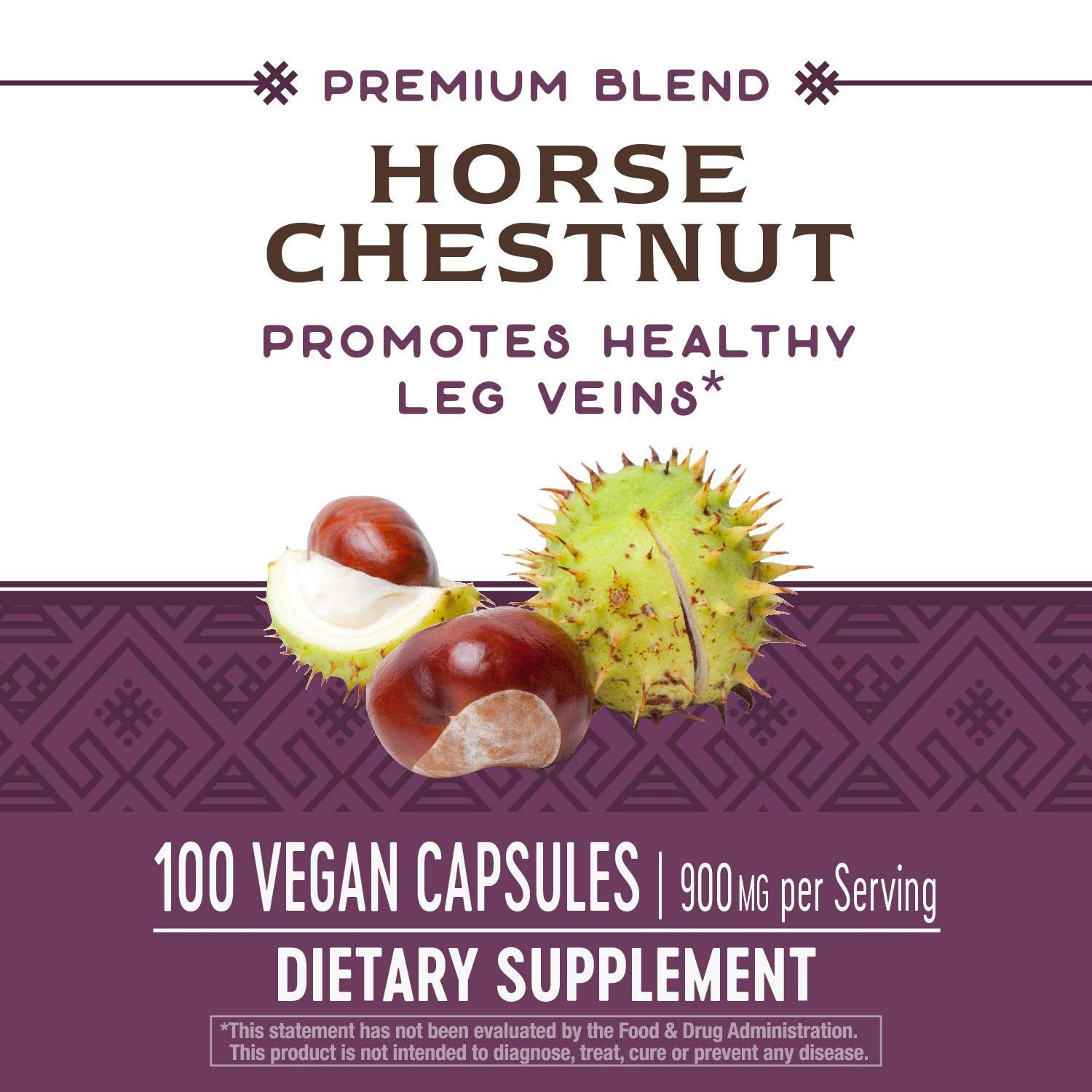 Nature's Way Standardized Horse Chestnut, Premium Extract, Promotes Healthy Leg Veins*, 250 mg per Serving, Vegan, 90 Capsules - Nirvana Guru