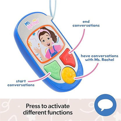 Ms. Rachel Official Electronic Talk with Me Learning Phone with Conversational Phrases, Educational Toys & Toddler Toys for Girls & Boys Ages 1-3+ nirvanaguru