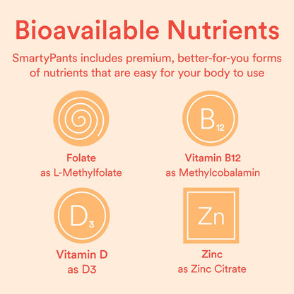 SmartyPants Kids Multivitamin Gummies - Improved Formula: Omega 3 (DHA/EPA), Vitamins D3, C, B12, B6, Vitamin A, K & Zinc, Gluten Free, Three Fruit Flavors, 60 Count (30 Day Supply)