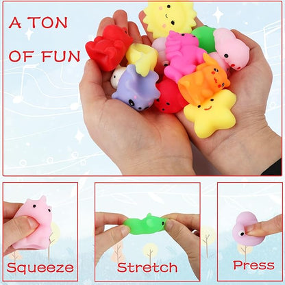 80pcs Mochi Squishy Toys, Mini Kawaii Squishy Fidget Toys Bundles Squishies Party Favors for Kids Gift for Easter Basket Stuffers Egg Fillers Birthday Classroom Prize Pinata Christmas Stocking nirvanaguru