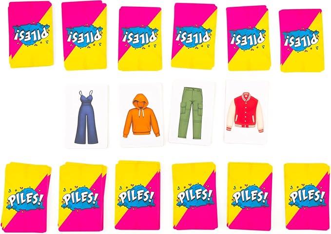 Piles – Card Games – Family Games – for Kids 8 and Up – for Adults – Family Game Night – Travel & Memory Game – Party Games – 10 Mins nirvanaguru