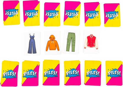 Piles – Card Games – Family Games – for Kids 8 and Up – for Adults – Family Game Night – Travel & Memory Game – Party Games – 10 Mins nirvanaguru