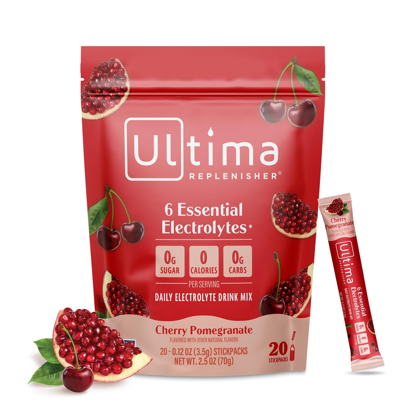 Ultima Replenisher Daily Electrolyte Powder Drink Mix – Sugar Free – Original Variety, 20 Stickpacks – Hydration Packets with 6 Electrolytes and Minerals – Keto Friendly, Vegan, Non-GMO - Nirvana Guru