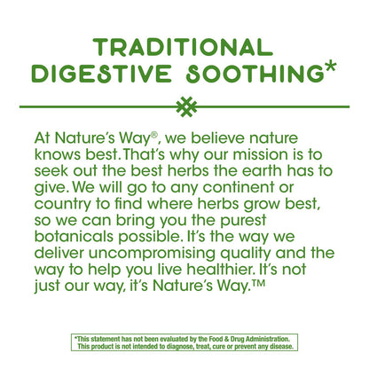 Nature's Way Peppermint Leaf, Traditionally Used to Soothe Digestion*, 700 mg per 2-Capsule Serving, Non-GMO Project Verified, 100 Vegan Capsules (Packaging May Vary) - Nirvana Guru