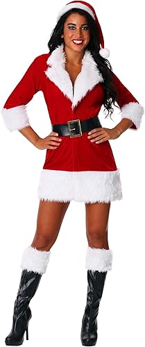 Women's Secret Santa Costume Santa Claus Outfit for Women nirvanaguru