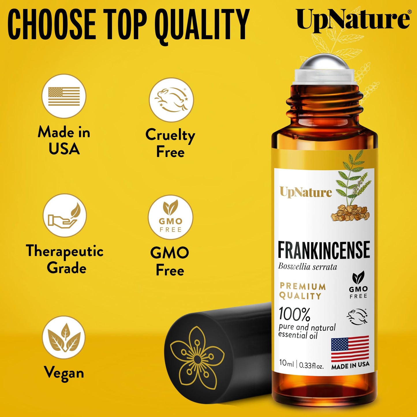 UpNature Lavender Essential Oil Pure Roll On - 100% Natural Lavender Oil for Skin