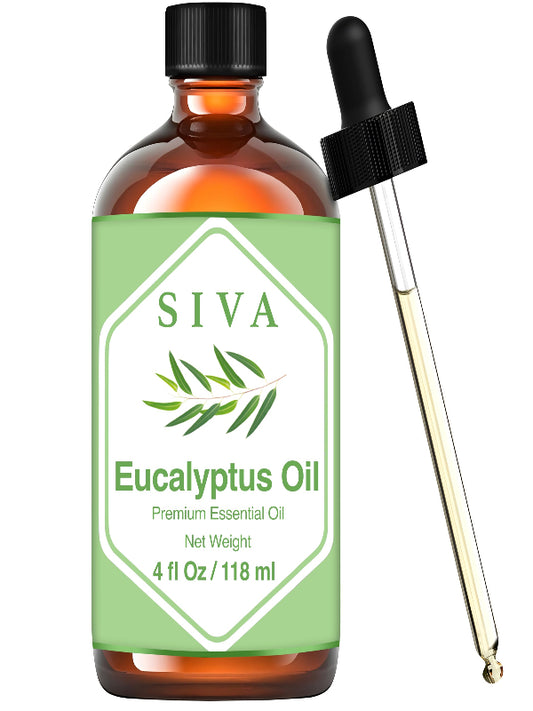 SIVA Lavender Essential Oil - 4 Fl Oz – Natural Lavender Oil - for Diffuser, Face, Skin Care, Aromatherapy, Hair Care, Scalp and Body Massage - with Dropper - Nirvana Guru