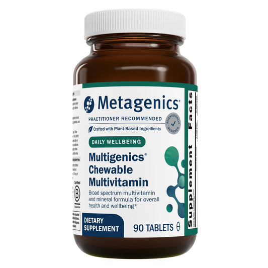 Metagenics Multigenics Chewable Multivitamin - Optimum Multiple Vitamin/Mineral Formula Orange-Flavored Chewable - 90 Servings - Nirvana Guru