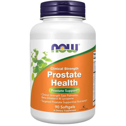 NOW Foods Supplements, Prostate Health, Clinical Strength Saw Palmetto, Beta-Sitosterol & Lycopene, 180 Softgels - Nirvana Guru