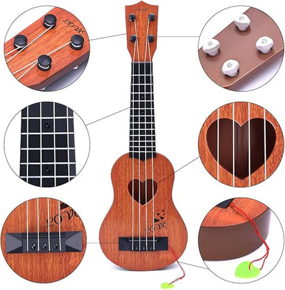 YEZI Kids Toy Classical Ukulele Guitar Musical Instrument, Brown nirvanaguru