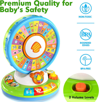 Learning Toy for Kids 1 2 3 Year Old Boys Girls, Spin and Sing Alphabet Zoo with Sounds, Interactive Educational Toys for Toddler 2-3, First Christmas 1st Birthday Gifts Toy Nirvana Guru