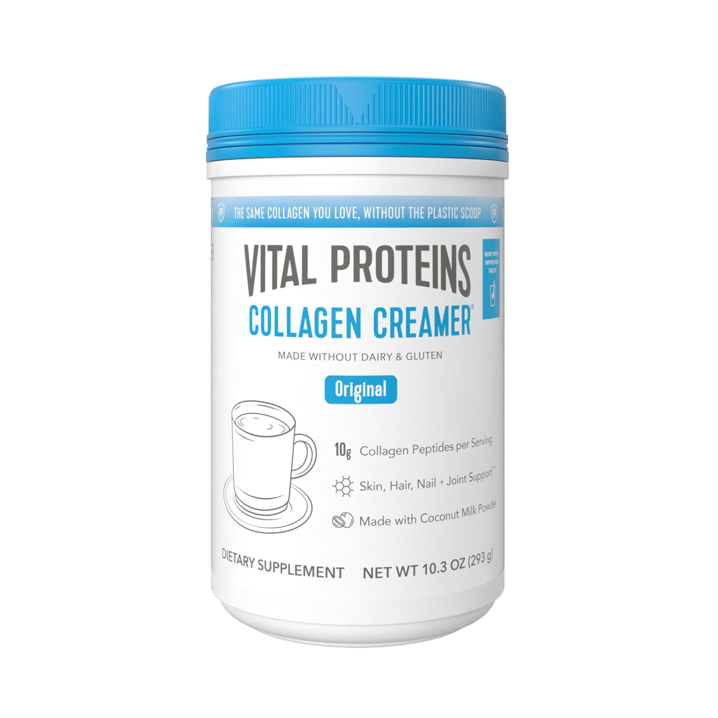 Vital Proteins Collagen Coffee Creamer, Coconut Milk based & Low Sugar Powder with Collagen Peptides Supplement - Supporting Healthy Hair, Skin, Nails with Energy-Boosting MCTs - Mocha 11.2oz - Nirvana Guru
