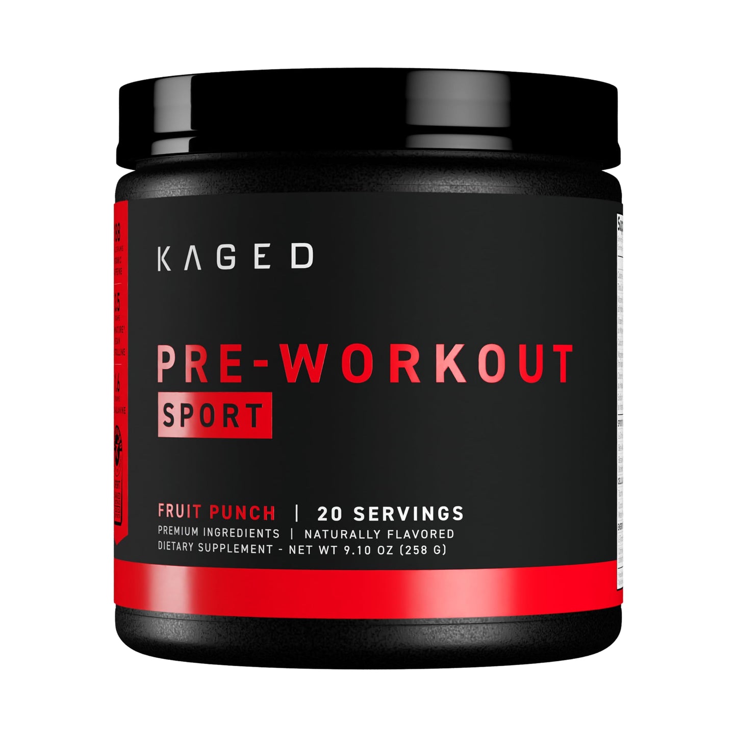 Kaged Sport Pre Workout Powder for Men & Women, Mango Lime, Sport Certified, 188mg Caffeine, Nitric Oxide Supplement, Beta Alanine for Energy, Weightlifting, Cardio Endurance & Strength, 20 Servings Nirvana Guru