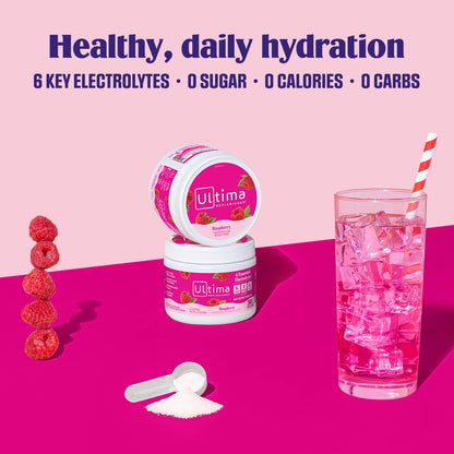 Ultima Replenisher Daily Electrolyte Powder Drink Mix – Sugar Free – Watermelon, 30 Servings – Hydration Powder with 6 Key Electrolytes and Trace Minerals – Keto Friendly, Vegan, Non-GMO - Nirvana Guru